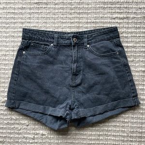 90’s Styled Black Jean Shorts